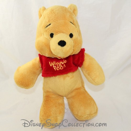 Peluche Winnie L Ourson Disney Nicotoy Gros Pieds T Shirt Rouge