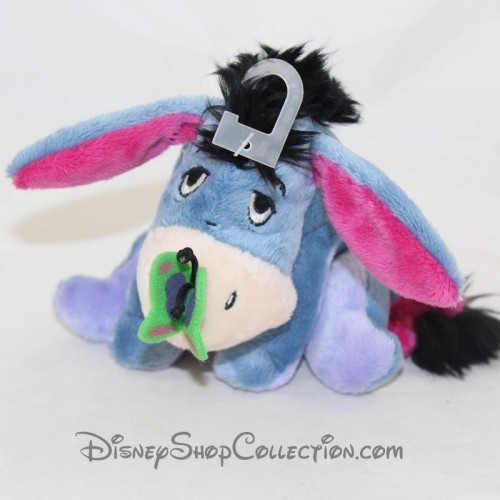 Peluche Bourriquet Asino NICOTOY Farfalla Disney Sul Naso Blu Si Siede