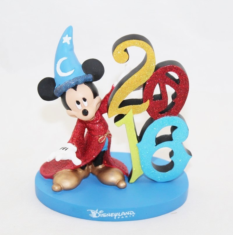 Figurine Mickey Disneyland Paris Fantasia Magicien Statuette R