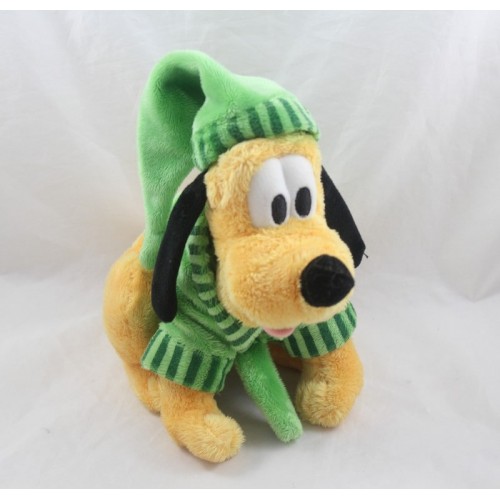 Peluche Chien Pluto Disney Nicotoy Peignoir Bonnet Vert Cm Dis