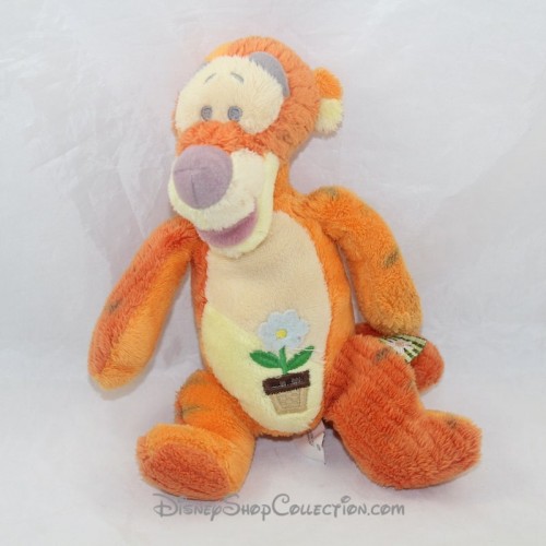 Peluche Tigrou Nicotoy Disney Winnie Et Ses Amis Orange Pot De Fleu