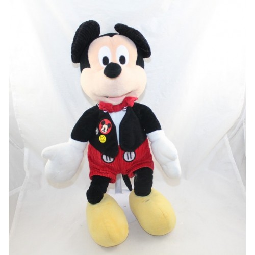 Peluche Mickey Disney Nicotoy Blazer Noir Cusson Mickey Moustache