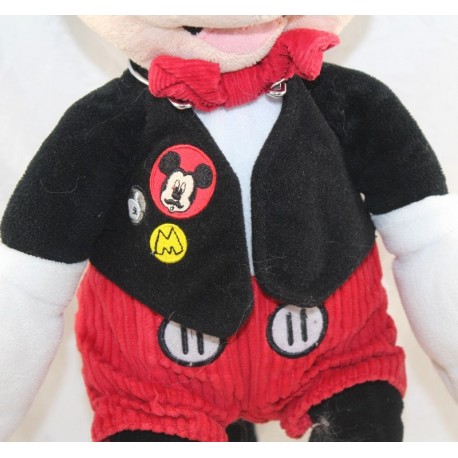 Peluche Mickey Disney Nicotoy Blazer Noir Cusson Mickey Moustache