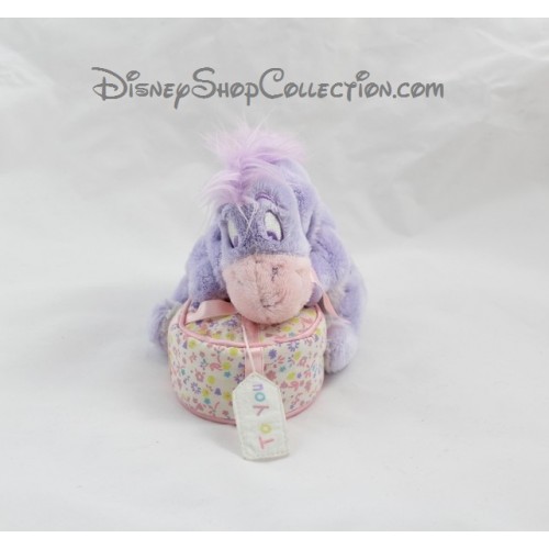 Peluche âne Bourriquet DISNEYLAND PARIS bleu rose Disney 23 cm Di