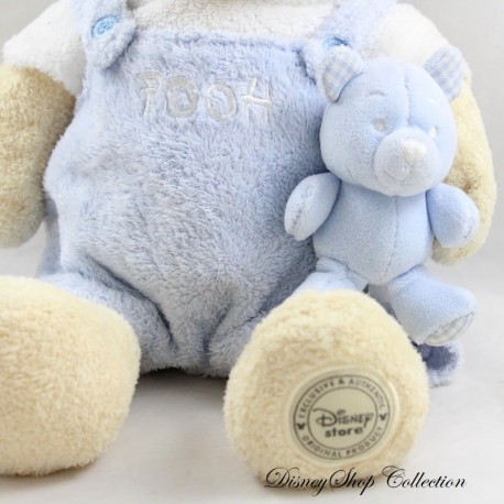 Peluche Winnie L Ourson DISNEY STORE Salopette Doudou Ourson Bleu 2