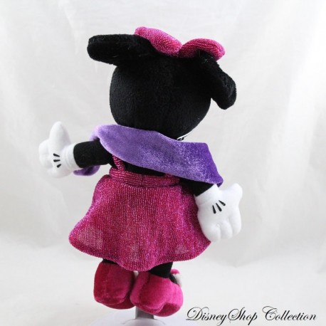 Peluche Minnie Disneyland Paris Robe De Soir E Rose Violet Brillant