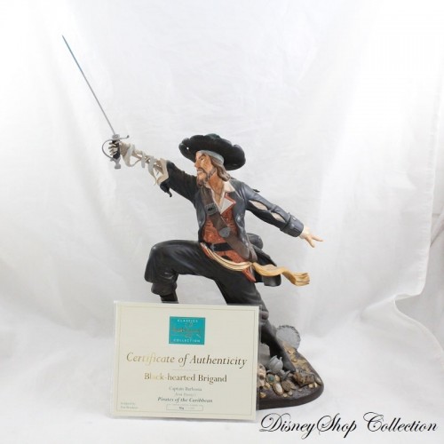 Figurine WDCC Captain Barbossa DISNEY Pirates des Caraïbes Black he