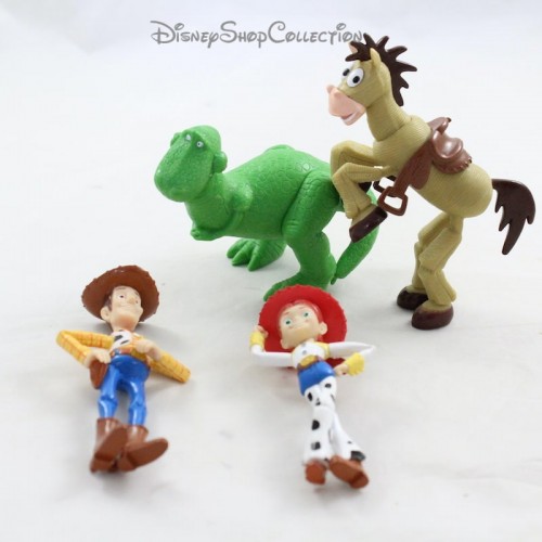 Set Of Toy Story Figures Disney Pixar Woody Rex Jessie Pil Poil