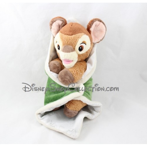 Peluche Bambi DISNEY NICOTOY Coperta Verde 25 Cm DisneyShop