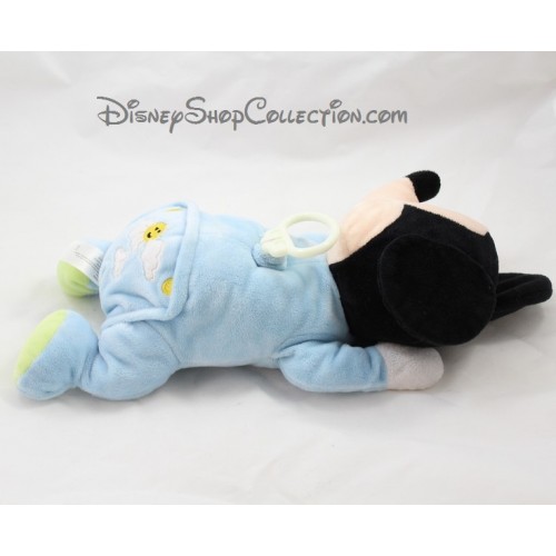 Peluche Musicale Mickey Disney Nicotoy Allong Pyjama Bleu Nuage