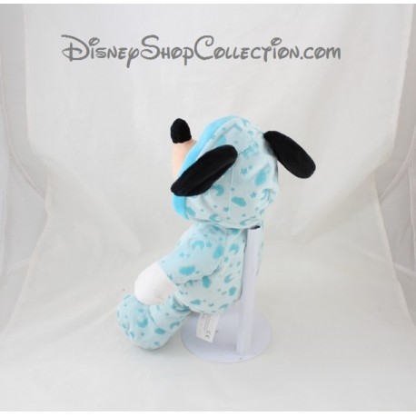 Peluche Mickey Disney Nicotoy Pyjama Bleu Phosphorescent Lune Lumin