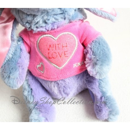 Peluche Asino Eeyore DISNEY STORE Con Amore Cuore Rosa T Shirt