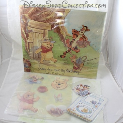 Disney Scrapbooking kit Winnie the Pooh 75 pieces album and access...