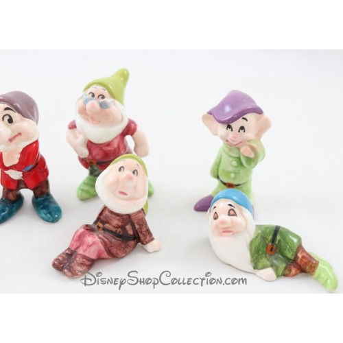 Set of ceramic figurines Dwarfs DISNEY Snow White and the 7…