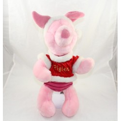 Peluche Piglet DISNEY STORE Navidad piglet rojo rosa Navidad 40 cm