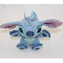 Stitch DISNEYLAND PARIGI Lilo portabandiera peluche e blu Stitch seduto 12 cm