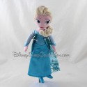 Peluche bambola Elsa DISNEY NICOTOY Il blu congelato neve regina 28 cm