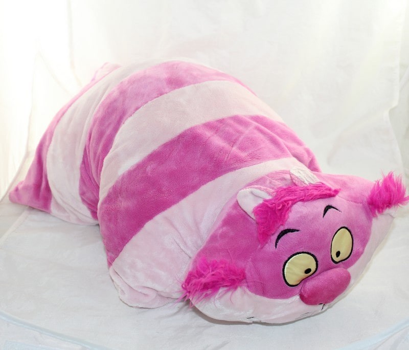 Peluche Coussin Chat Cheshire Disneyparks Pillow Pets Alice Au Pays