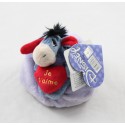 Peluche âne Bourriquet DISNEY NICOTOY coussin coeur Je t'aime 13 cm