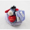 Peluche âne Bourriquet DISNEY NICOTOY coussin coeur Je t'aime 13 cm