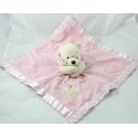 Doudou plana Winnie the Pooh DISNEY STORE nodo satén rosa de Winnie the Pooh 