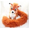 Peluche Rox fox DISNEYLAND PARIS Rox y Rouky larga cola