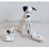 Figurine céramique chien DISNEY Les 101 Dalmatiens Pongo et 2 chiots