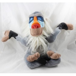 Peluche singe Rafiki DISNEYLAND PARIS Le Roi Lion assis gris 32 cm