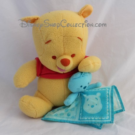 Musikalisches Nachtlicht Plüsch FISHER PRICE Disney Winnie Puuh Kuscheltier Katze blau 25 cm