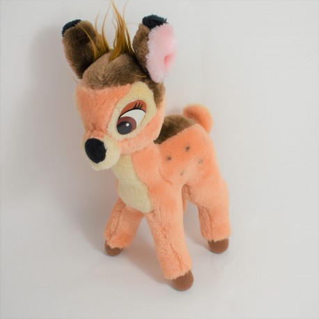 Bambi DISNEY HASBRO Peluche Vintage Occhi in Plastica 30 cm