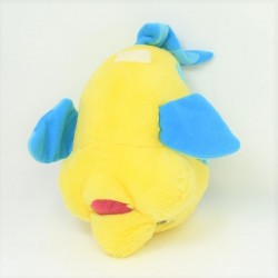 Peluche poisson Polochon DISNEY La Petite Sirène jaune bleu 33 cm