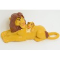 Figurine Mufasa et Simba DISNEY Le roi lion pvc 10 cm