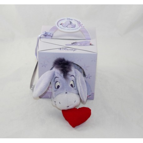 Asino al bourriquet DISNEY NICOTOY Eeyore's Little Moments Red Heart 20 cm