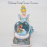 Snow globe princesse DISNEY Cendrillon assise boule à neige souris 10 cm