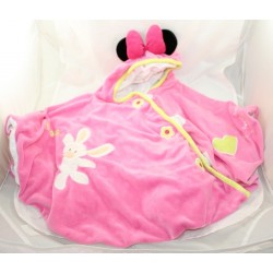 Poncho bébé Minnie DISNEYLAND PARIS rose lapin mateau cape capuche