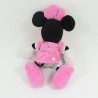 Petite peluche Minnie DISNEY STORE robe rose pois blanc 25 cm