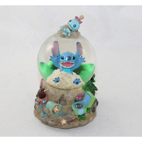 Snow globe musical Stitch DISNEYLAND PARIS sandy beach sulking...