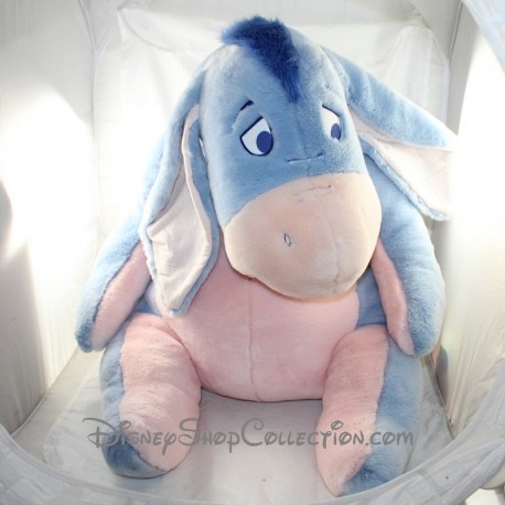 Grande peluche XXL DISNEY NICOTOY Bourriquet blu e rosa chiaro 52 cm