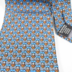 Donald DISNEY Grey Blue Men's Mickey Unlimited Tie