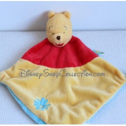 Winnie the Pooh DISNEY BABY blue flower yellow blue diamond blanket