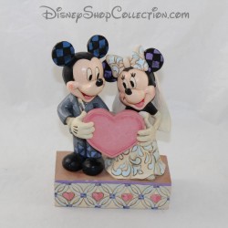 Figura Jim Shore Mickey e Minnie DISNEY TRADITIONS Due Anime, One Heart Wedding Resin 19 cm