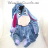 Grande peluche Bourriquet NICOTOY Disney peignoir robe de chambre bleu violet assis 45 cm