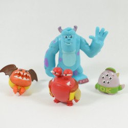 Monster Figures e DISNEY PIXAR Company lotto di 4 figurine playset