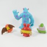 Monster Figures e DISNEY PIXAR Company lotto di 4 figurine playset