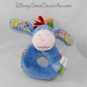 Rattle asino Bourriquet DISNEY NICOTOY fiori blu campana 13 cm