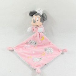 Fazzoletto Doudou Minnie DISNEY BABY luna di pecora rosa 33 cm