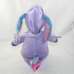 Peluche âne Bourriquet NICOTOY Disney pyjama violet avec capuche 32 cm