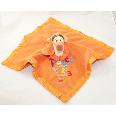 Coperta piatta Tigro DISNEY STORE Winnie the Pooh Tigro 123 Bordi Satin Arancio