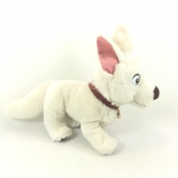 Peluche chien Volt DISNEY Bolt collier Volt Star malgré lui 28 cm