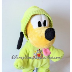 Peluche Perro Pluto DISNEY NICOTOY Pijama Verde Capucha 28 cm